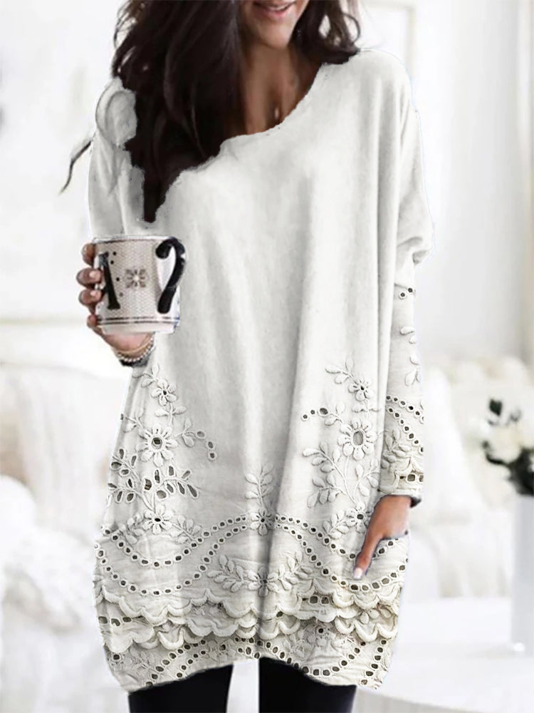 Clarissa™ - Trykt Cozy Sweater