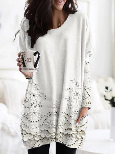 Clarissa™ - Trykt Cozy Sweater