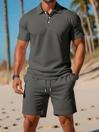 Aiden - Deluxe Polo og Matchende Shorts Sæt