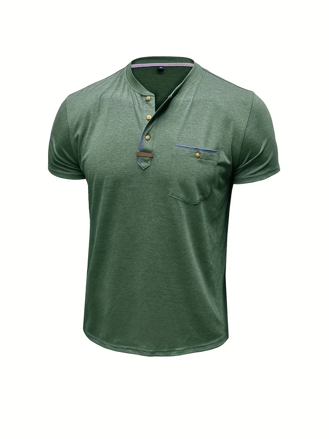 Saxon - Elegant Rund Hals T-shirt Med Lomme
