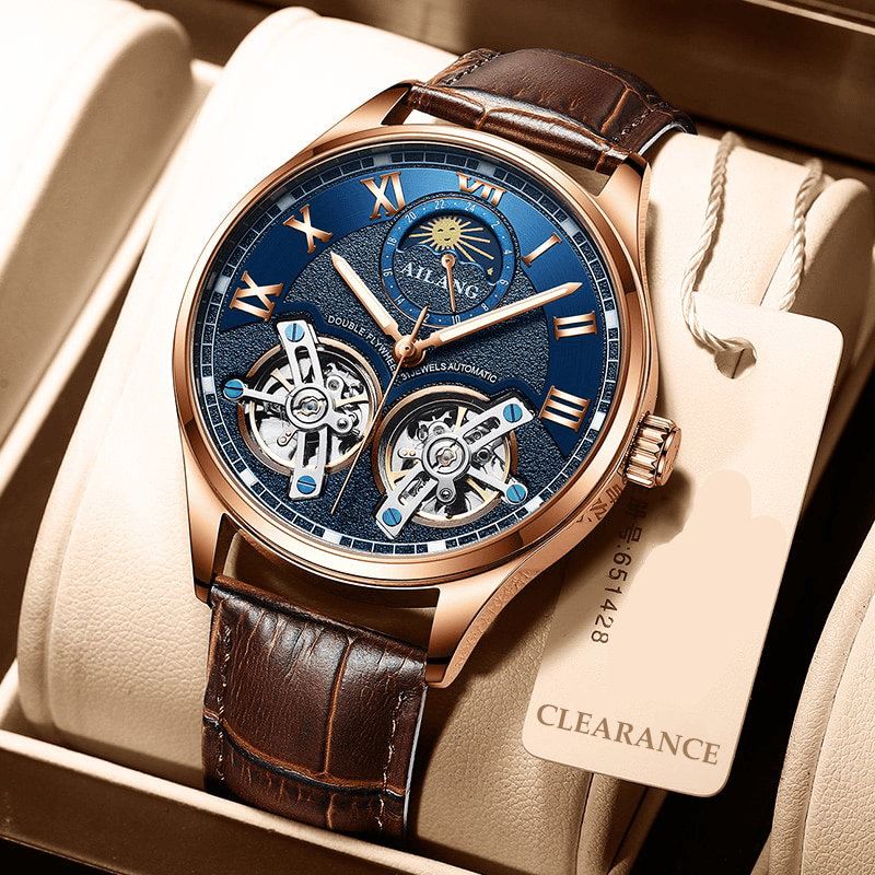 Tourbillon Design Forretnings Mekanisk Ur