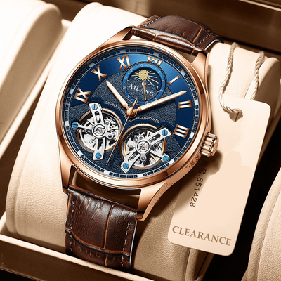 Tourbillon Design Forretnings Mekanisk Ur