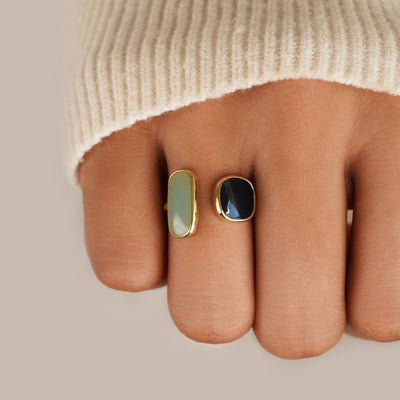 Ren Unikalny Ring Omkransning | Guld 18k
