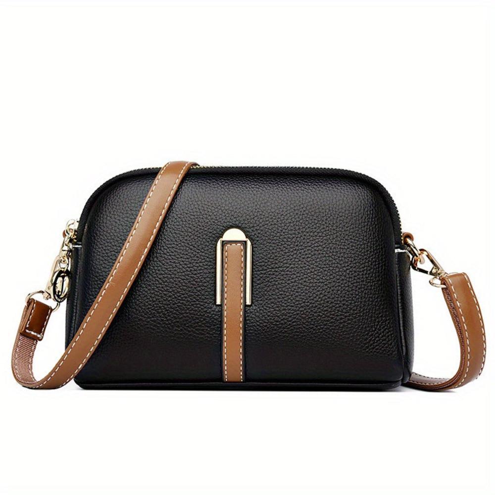 Mila Litchi Crossbody Taske med Prægning
