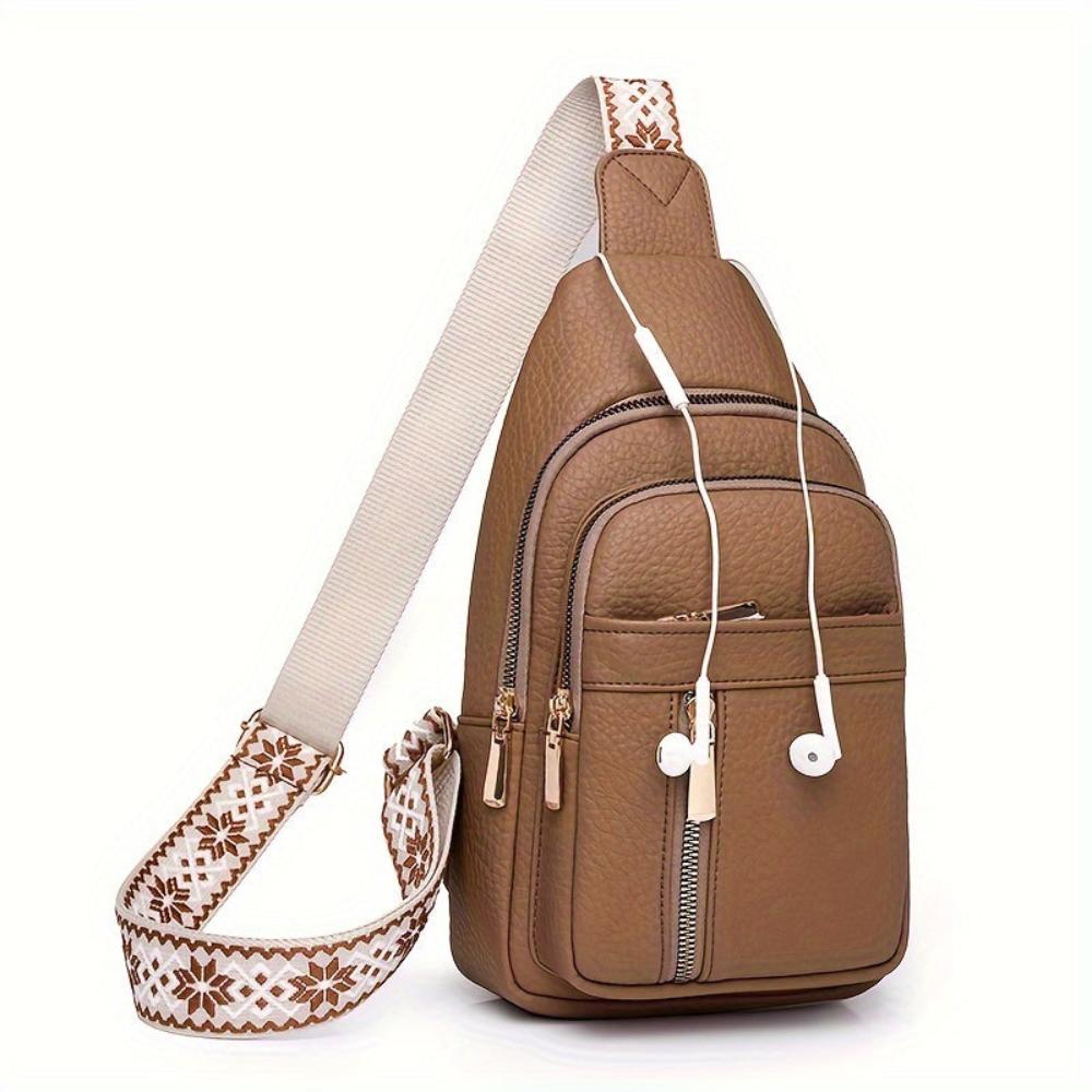 Hazel Vintage Chest Crossbody Taske