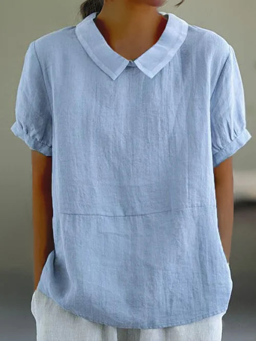 Amalie | Komfortabel bluse med krave - DK