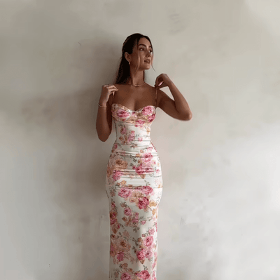Beau | Sommer Maxikjole med Blomsterprint