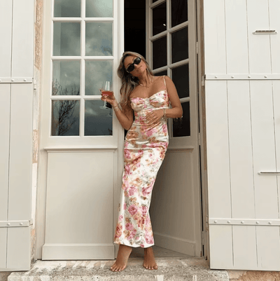 Beau | Sommer Maxikjole med Blomsterprint