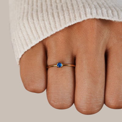 Fingerringe med Fødselssten | 16k Guld