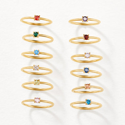 Fødselssten Ring | 14k Guld