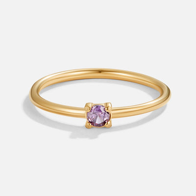 Fingerringe med Fødselssten | 16k Guld