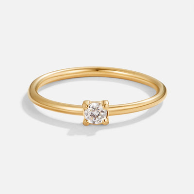 Fingerringe med Fødselssten | 16k Guld