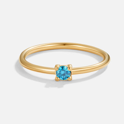 Fingerringe med Fødselssten | 16k Guld