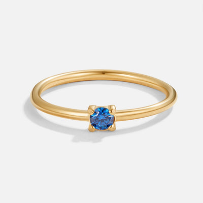 Fingerringe med Fødselssten | 16k Guld