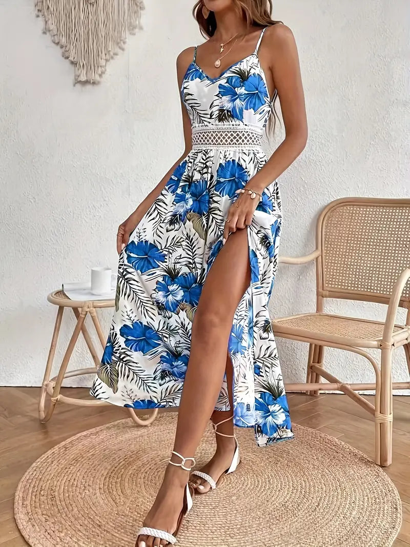 Elegant kjole med blomster Rosea