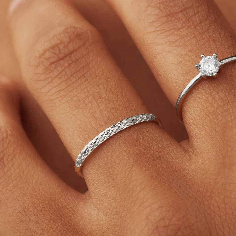 Ameline Trellis Ring | Hvidguld 14k