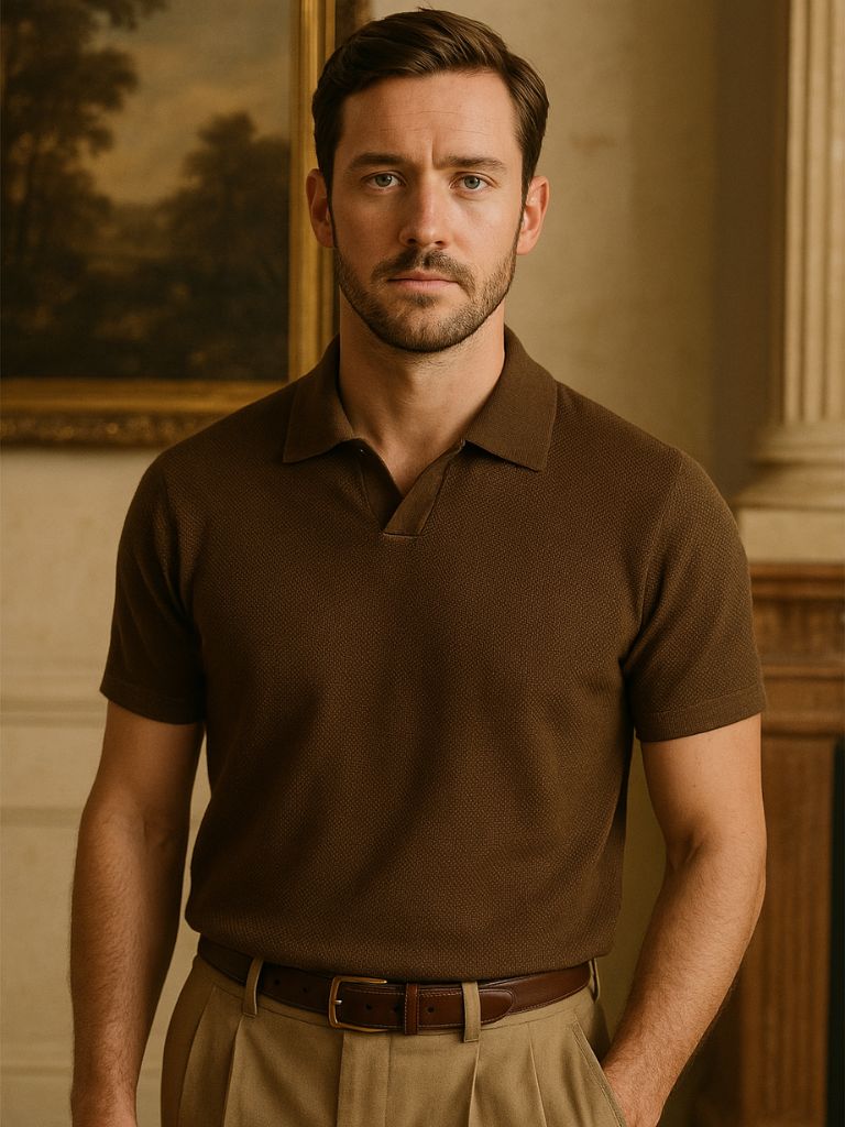 Harvey™ | Mørkebrun Polo Shirt