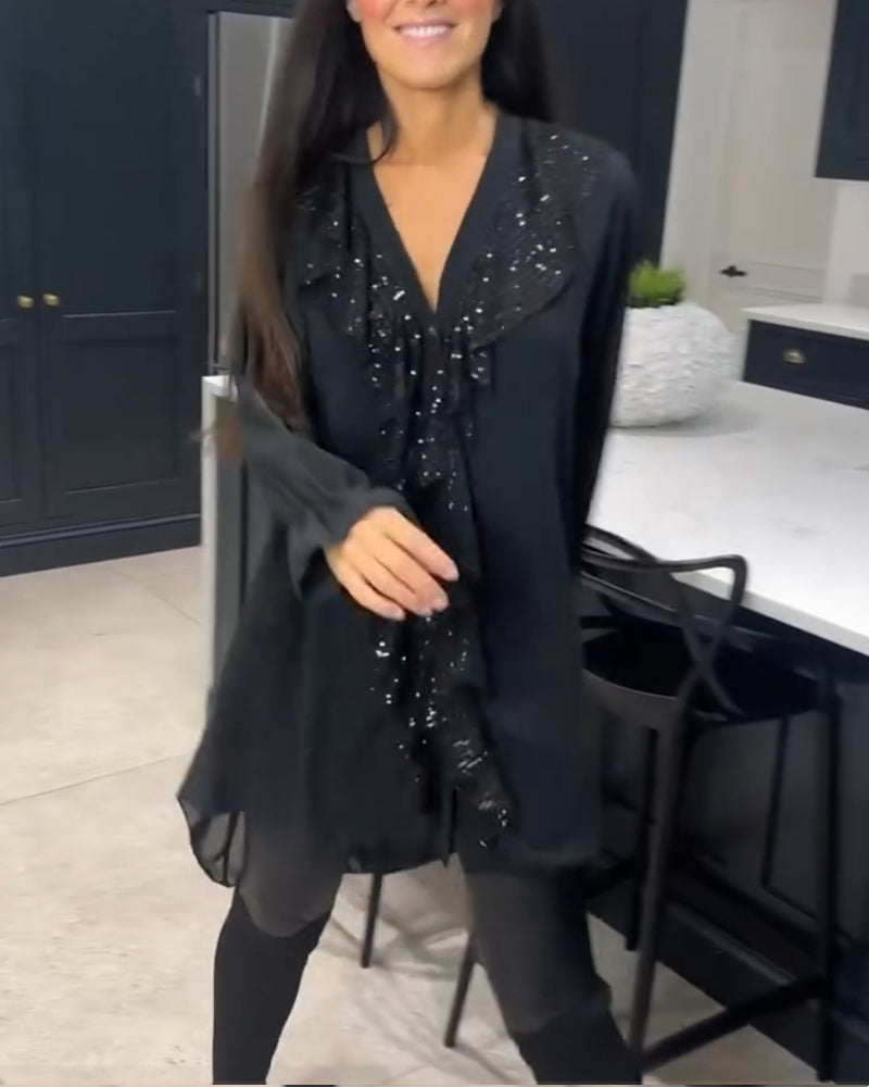 Olsens® | Stilfuld Bluse med Ruffles