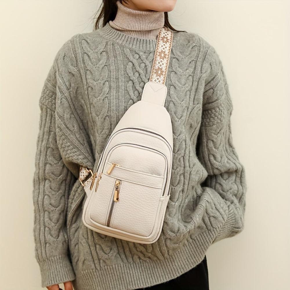 Hazel Vintage Chest Crossbody Taske