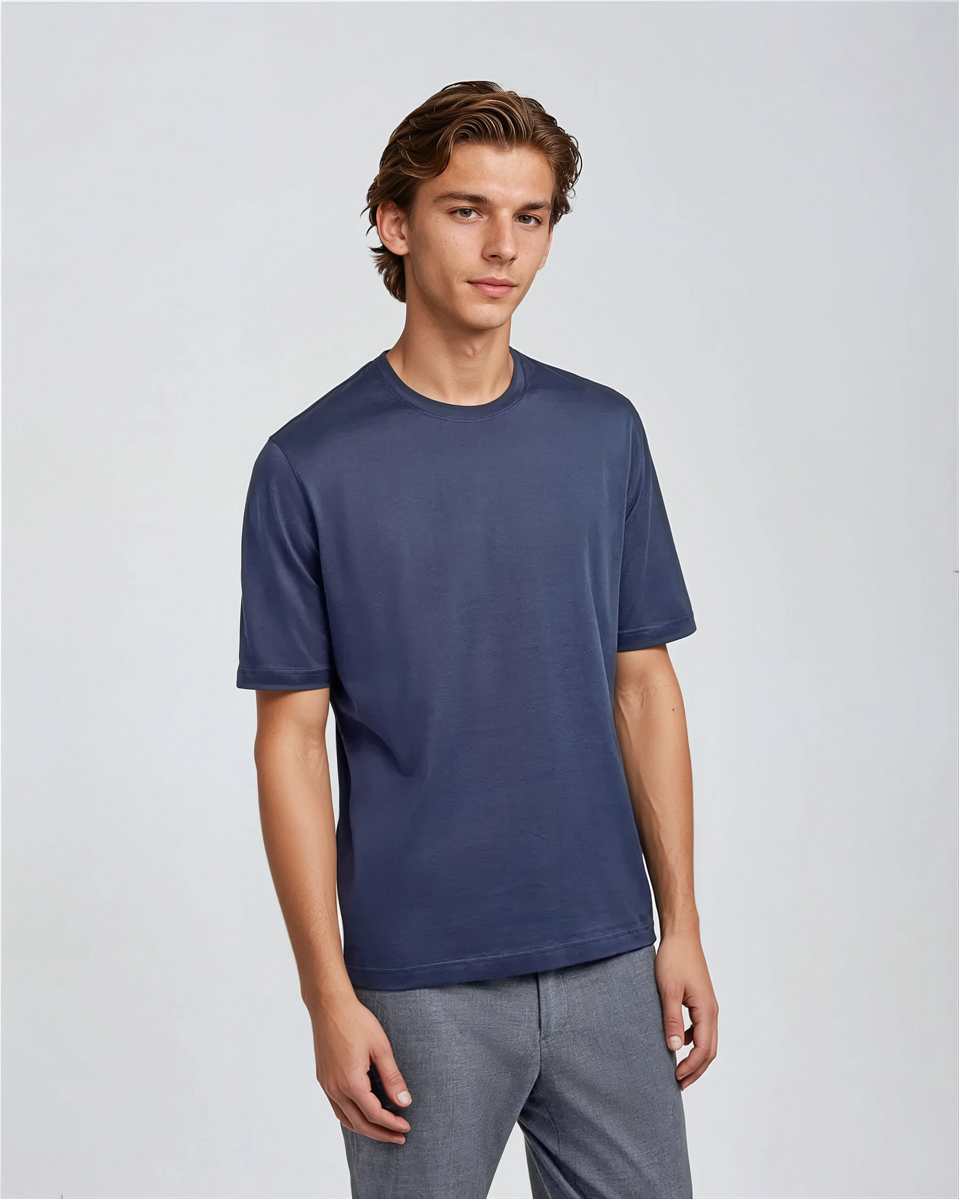 Signature Supima T-shirt – Intens Blå