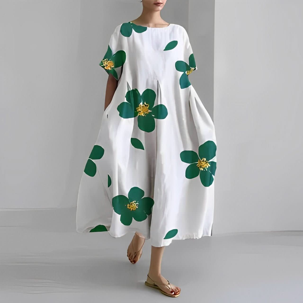 Claire™ | Boheme Kjole med Blomsterprint - DK