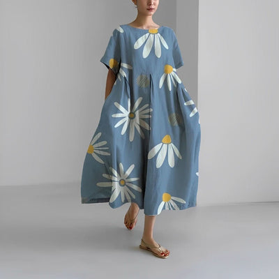 Claire™ | Boheme Kjole med Blomsterprint - DK