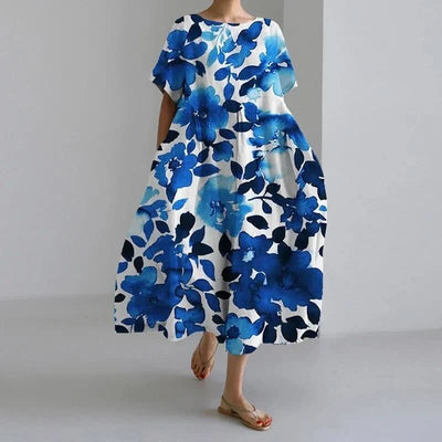 Claire™ | Boheme Kjole med Blomsterprint - DK