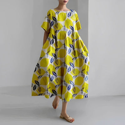 Claire™ | Boheme Kjole med Blomsterprint - DK