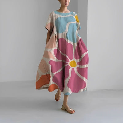 Claire™ | Boheme Kjole med Blomsterprint - DK