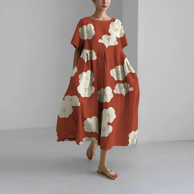 Claire™ | Boheme Kjole med Blomsterprint - DK