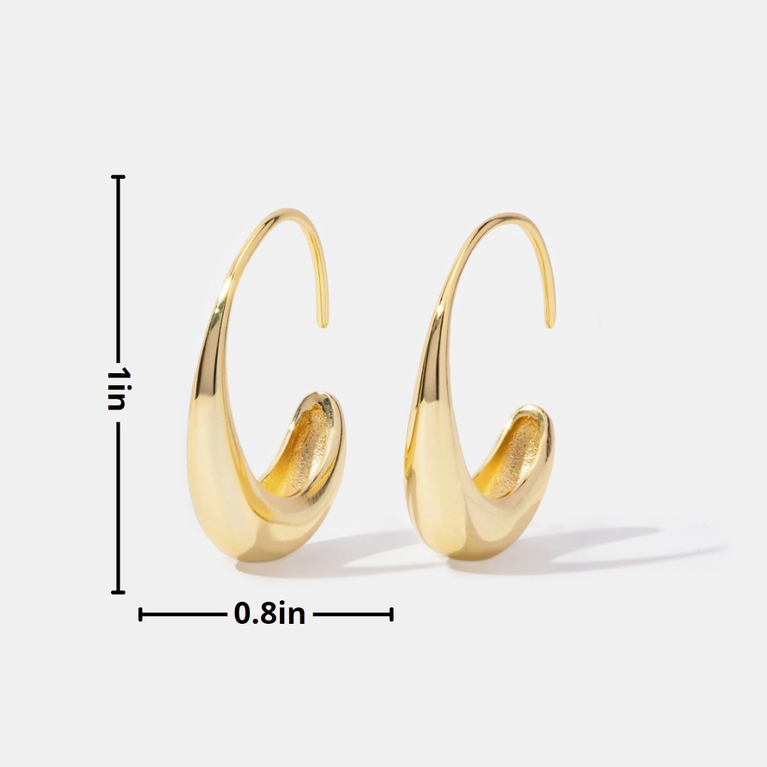 Hængende Øreringe | 18k Guld