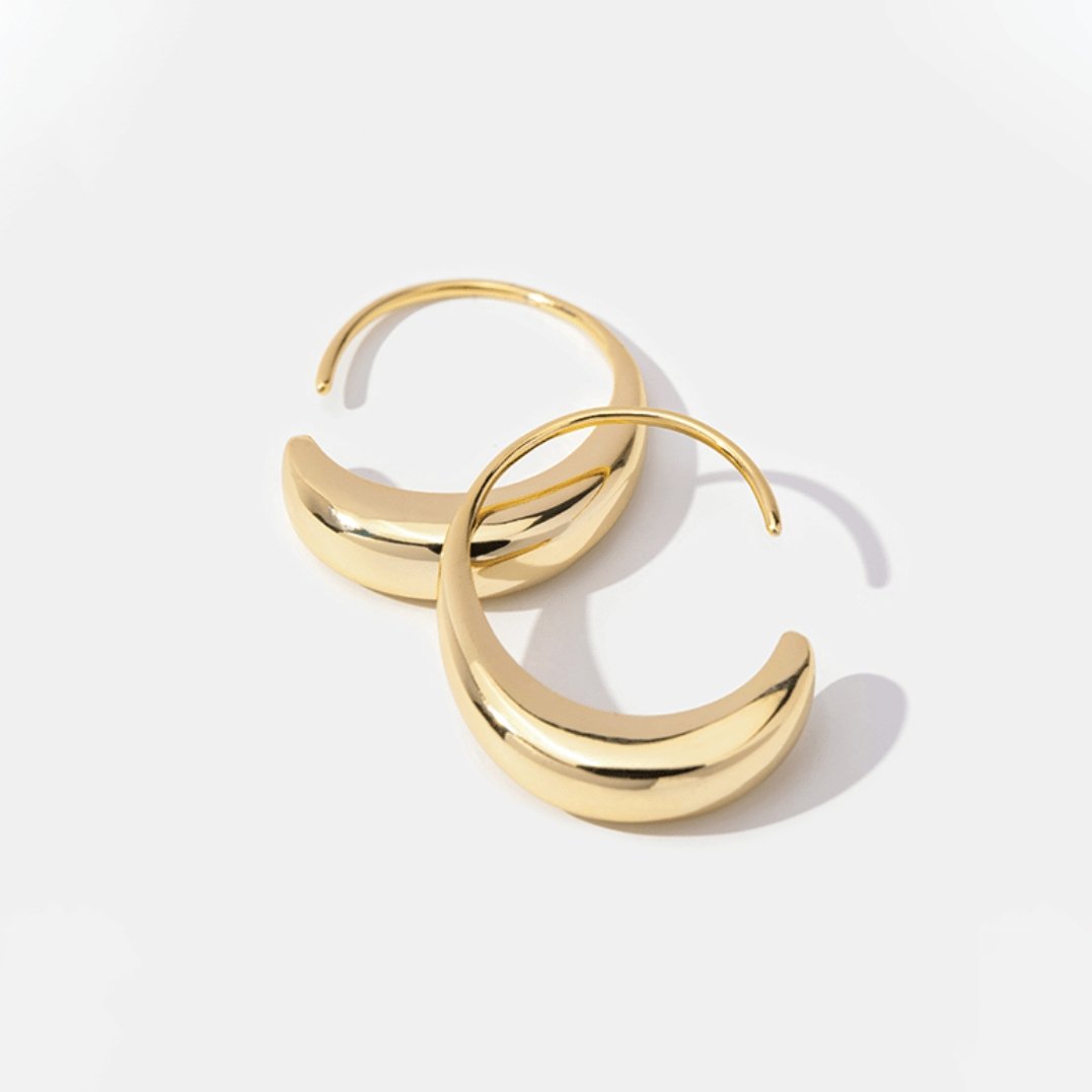Hængende Øreringe | 18k Guld