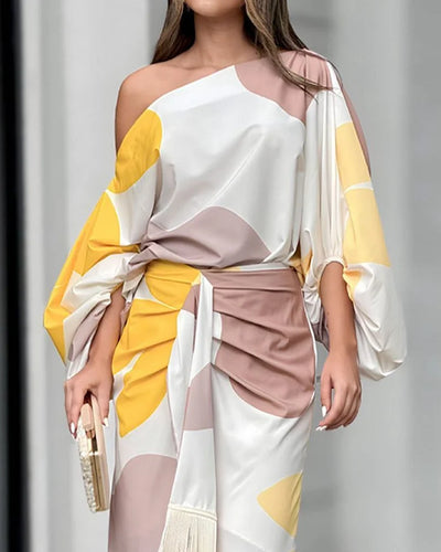 Rosea Signature Kjole med Print