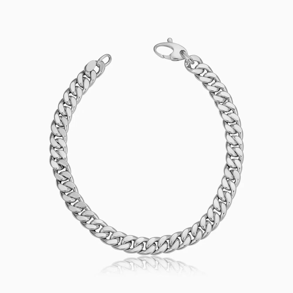 Ejendom Cuban Bracelet | Hvidguld 16k