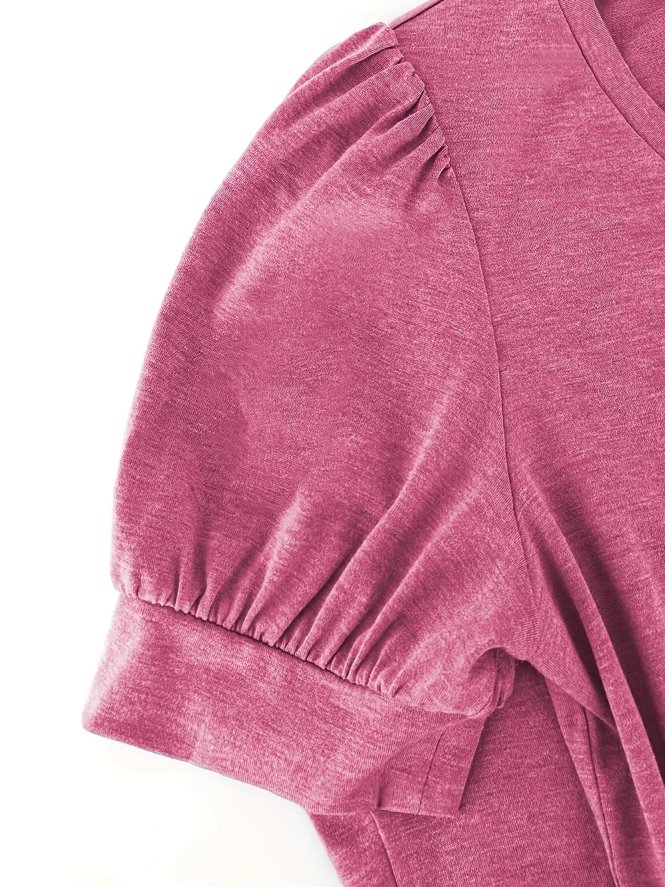 Åndbar T-shirt i Bomuld med Petalærmer