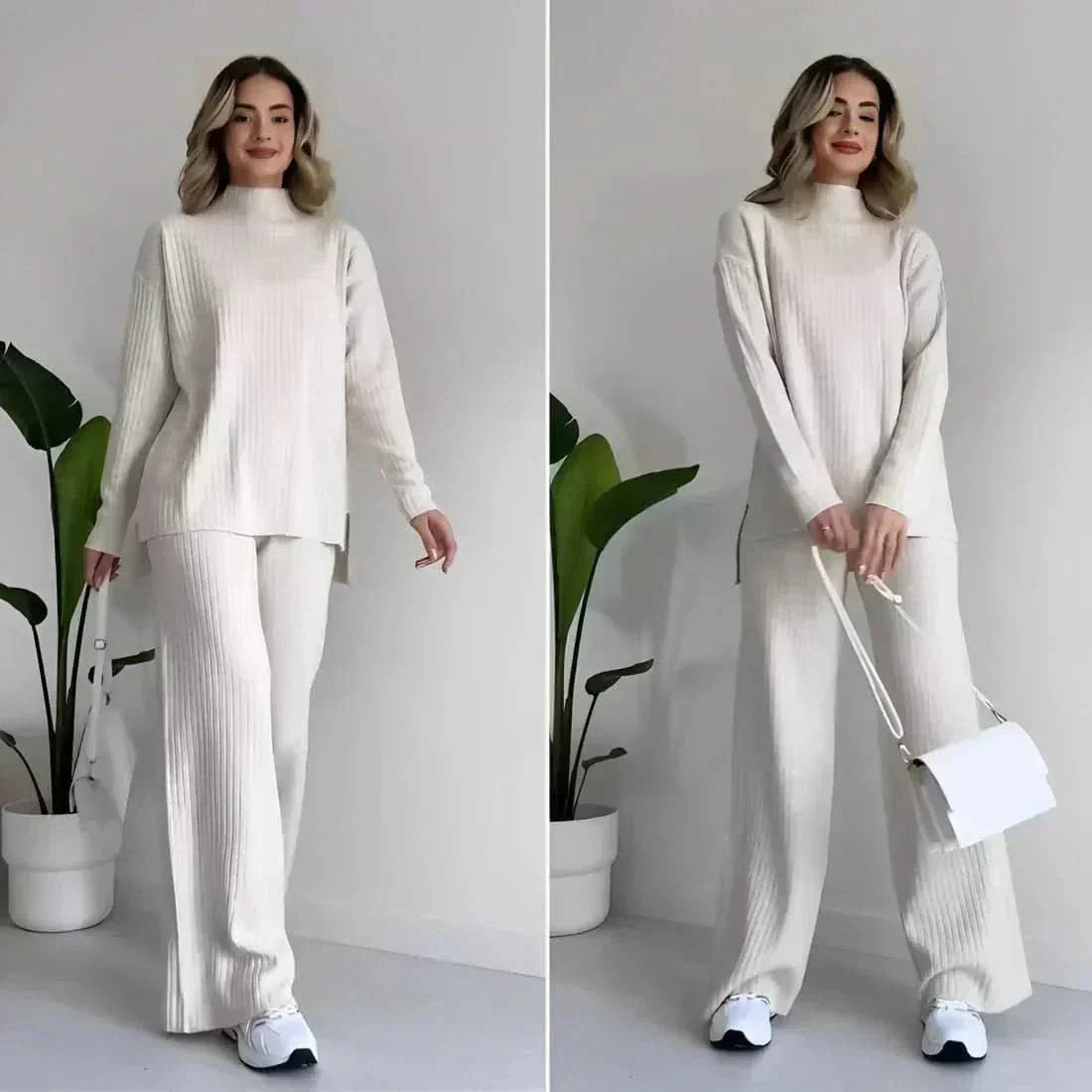 Daisy™ Sæt: Elegant Bluse og Bukser fra Olsen & Olsen™ - DK