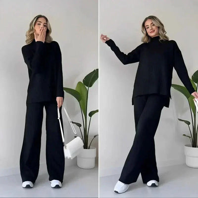 Daisy™ Sæt: Elegant Bluse og Bukser fra Olsen & Olsen™ - DK