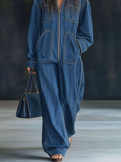 Vintage Denim Macacão Denise™ - DK