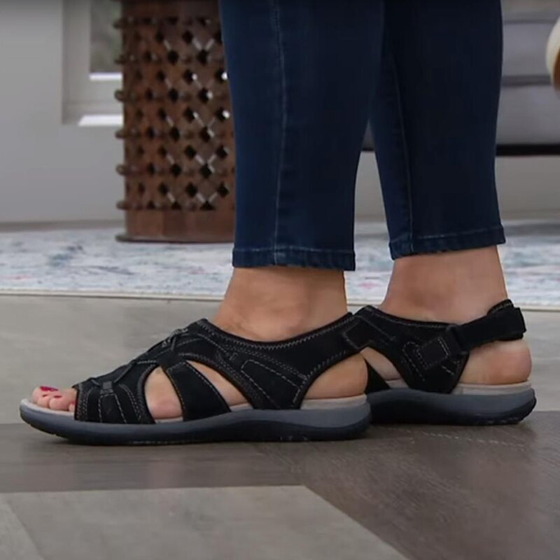 Daphne™ | Justerbare sommersandaler med svangstøtte fra Olsen & Olsen