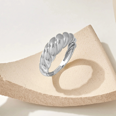 Croissant Ring | Hvidguld 14k