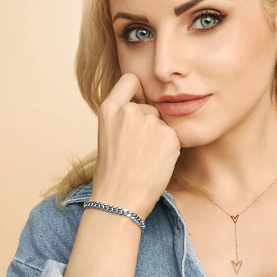Ejendom Cuban Bracelet | Hvidguld 16k