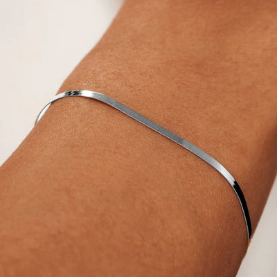 Soleil Slange Armbånd | Hvidguld 14k