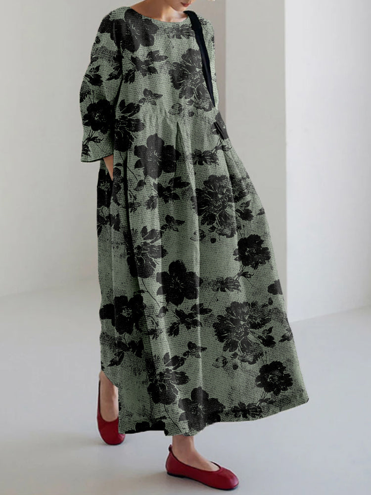 Nerisse™ - Botanisk Print Kjole