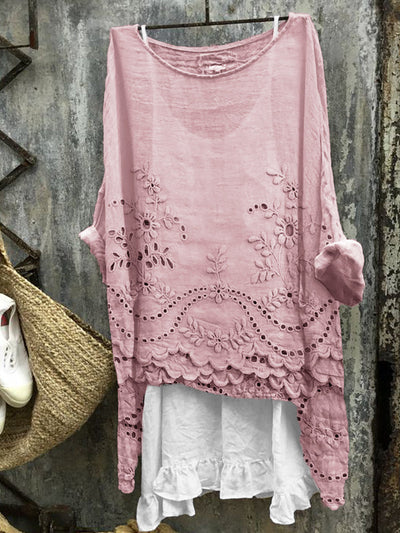 Rosmira™ - Bluse med Dobbelt Kant
