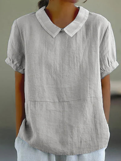 Amalie | Komfortabel bluse med krave - DK