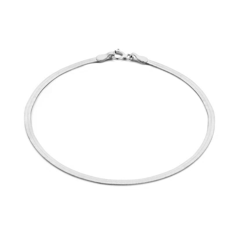 Soleil Slange Armbånd | Hvidguld 14k