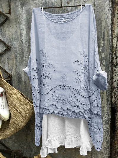 Rosmira™ - Bluse med Dobbelt Kant