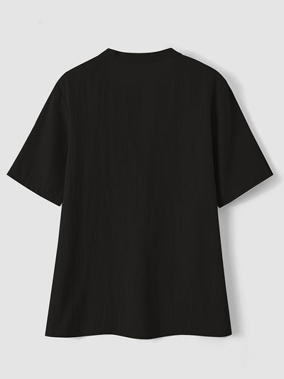 Elegant Harrode Skjorte med V-Udskæring og Knapper