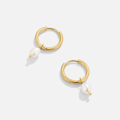 Bella øreringe med ferskvandsperler | Guld 18k