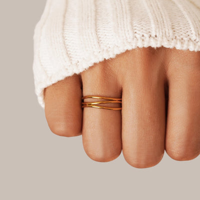 Infinity Loop Uendelighedsringen | Guld 18k